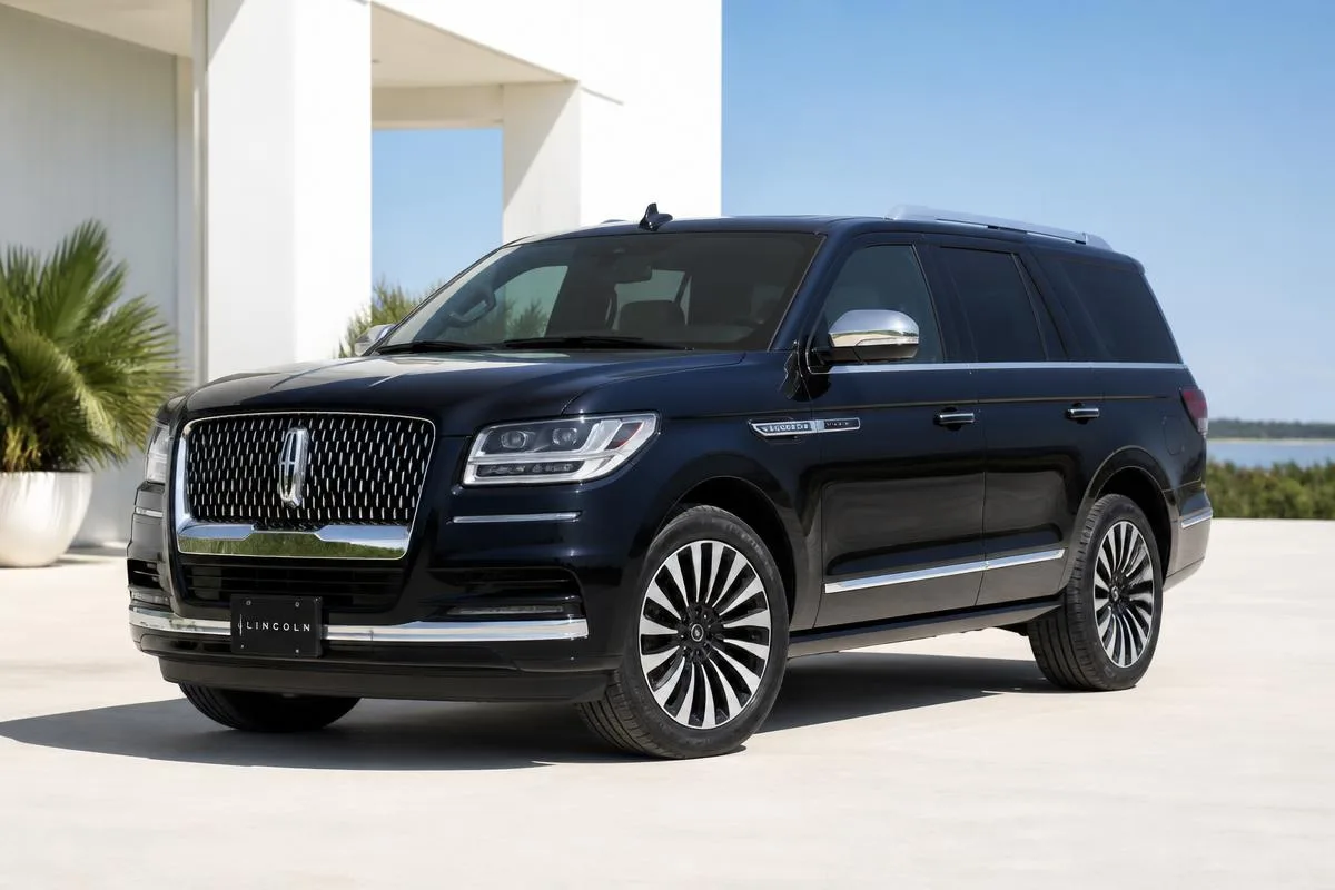 Black Lincoln Navigator luxury SUV